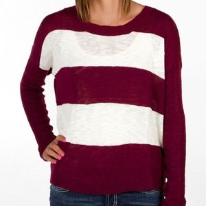 Daytrip striped crop sweater oversized.